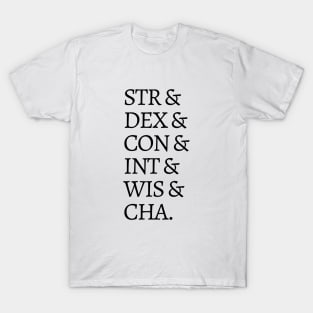 D&D Stats T-Shirt